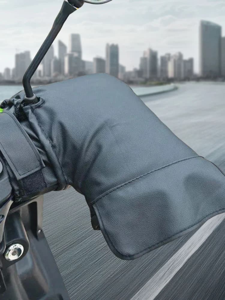 Guanti da manubrio con riscaldamento elettrico Ricarica USB Guanti con impugnatura riscaldata per moto Riflettenti per scooter da moto MTB da bicicletta