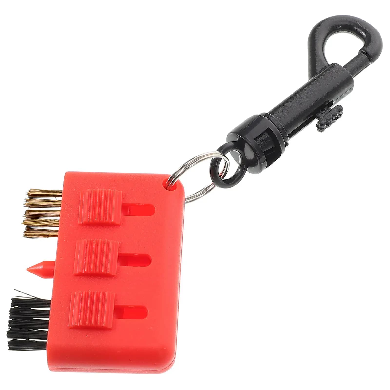 Spazzola Retrattile Portatile 3 in 1 Resistente all'Usura per Pulizia Scanalature Mazze e Palline da Golf - Accessori Golf