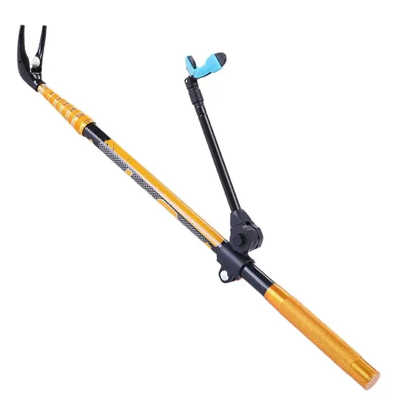 Supporti per canna da pesca Supporto per supporto telescopico regolabile da 360 gradi per canna da pesca Staffa di supporto per canna da pesca portatile per