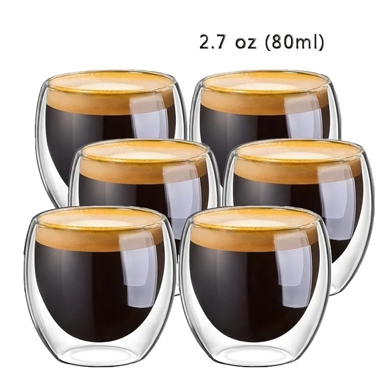 1 pz resistente al calore doppia parete tazza di vetro birra caffè espresso tazza set tazza di birra fatta a mano bicchiere da tè bicchieri di vetro di whisky bicchieri