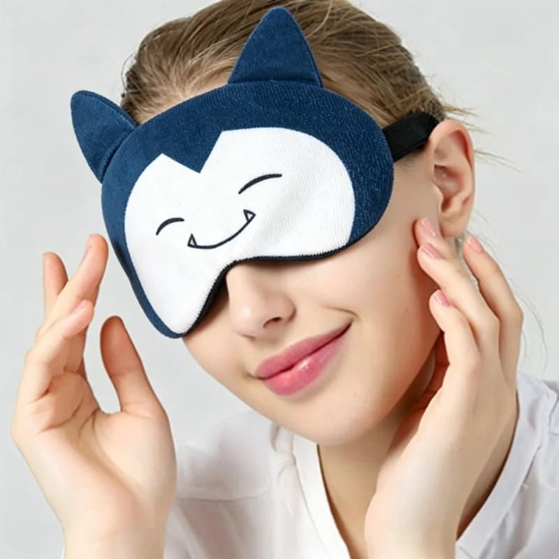Pockect Elf Sleeping Eye Cover Mask Sleep Cute Figure Night Dream Mask Bandage Sort Blindfold for Men Women Relax Health Nap