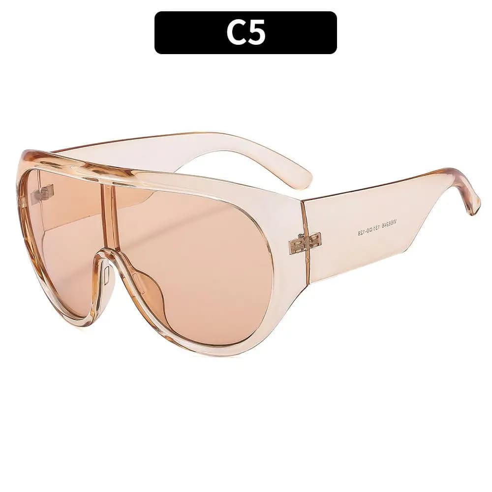 Large-frame goggle sunglasses, personalized men's and women's catwalk fashion glasses