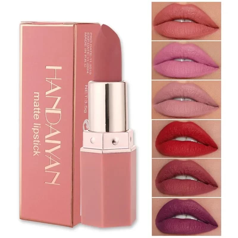 Naked matt lipstick long-lasting waterproof nonstick cup lipstick does not fade Sexy red velvet lipstick cosmetics for makeup