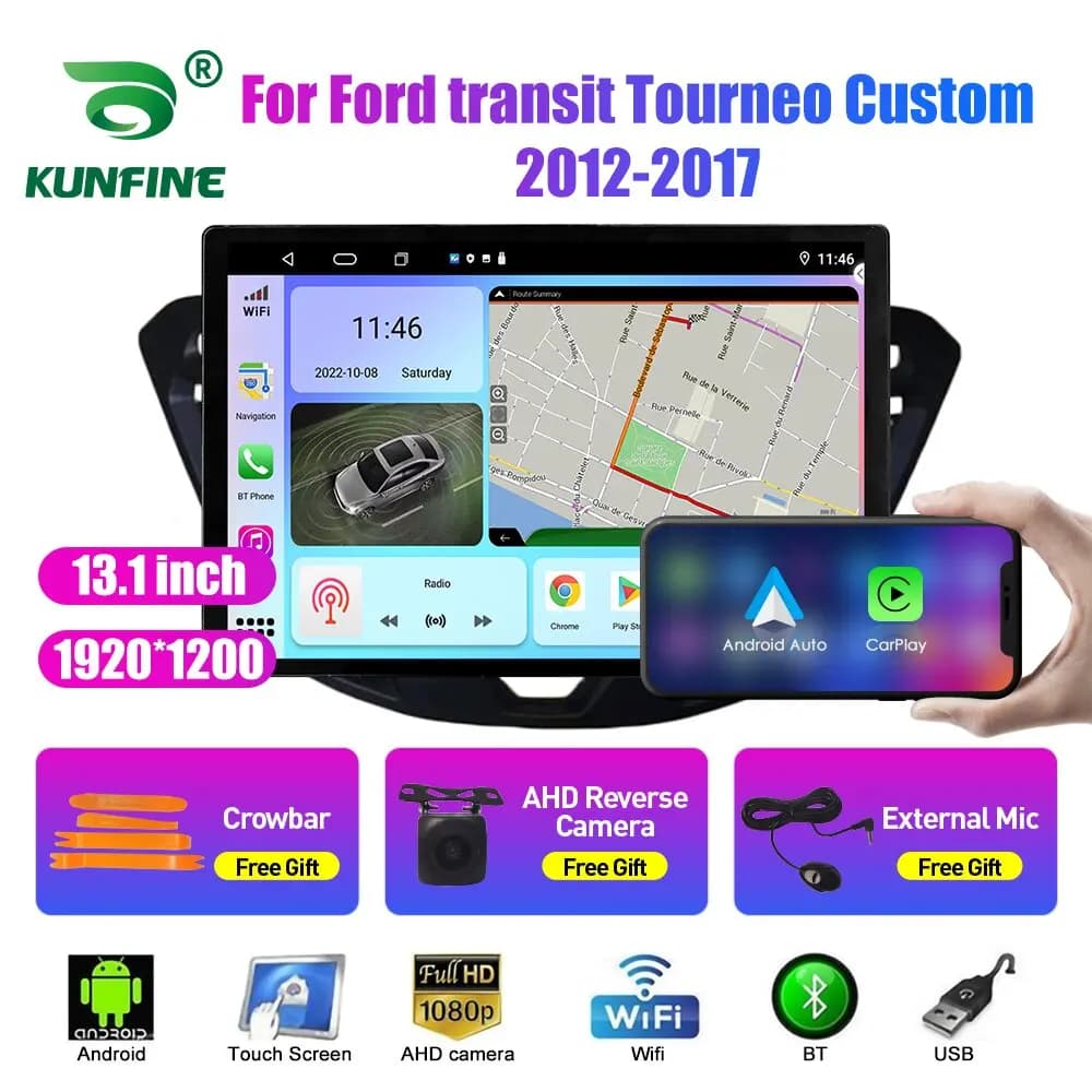 13.1 "Radio per auto Android Auto Carplay Lettore multimediale per Ford Class Focus 2005-2008 Autoradio Navigazione GPS Bluetooth Stereo