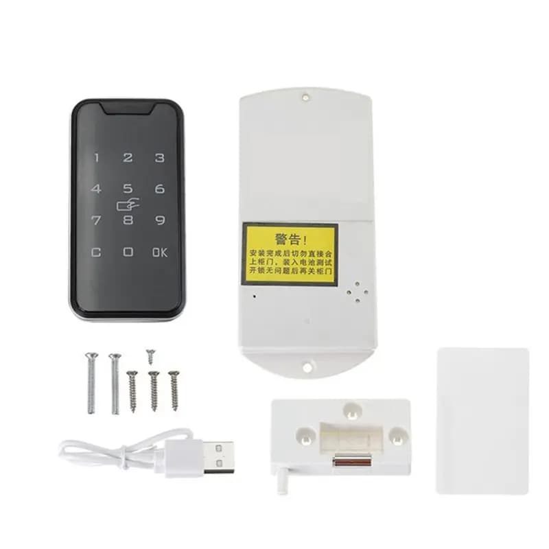 Set di Serrature Digitali Intelligenti con Password e Tastierino Touch per Armadi, Cassetti e Porte - AEF7