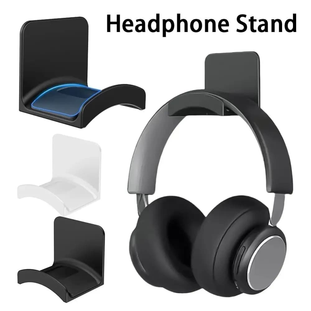 Universal Adhesive Headphone Holder Wall Mounted Space Headphone Holder Headphone Hook