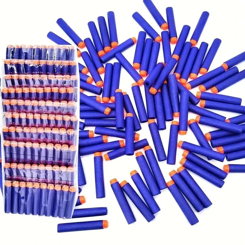 100 Proiettili da 7,2 cm per Nerf Boft, Dardi a Testa Rotonda, Ricarica di Proiettili per Pistole Giocattolo per Bambini, Compatibili con NERF N-Btrike Blasters