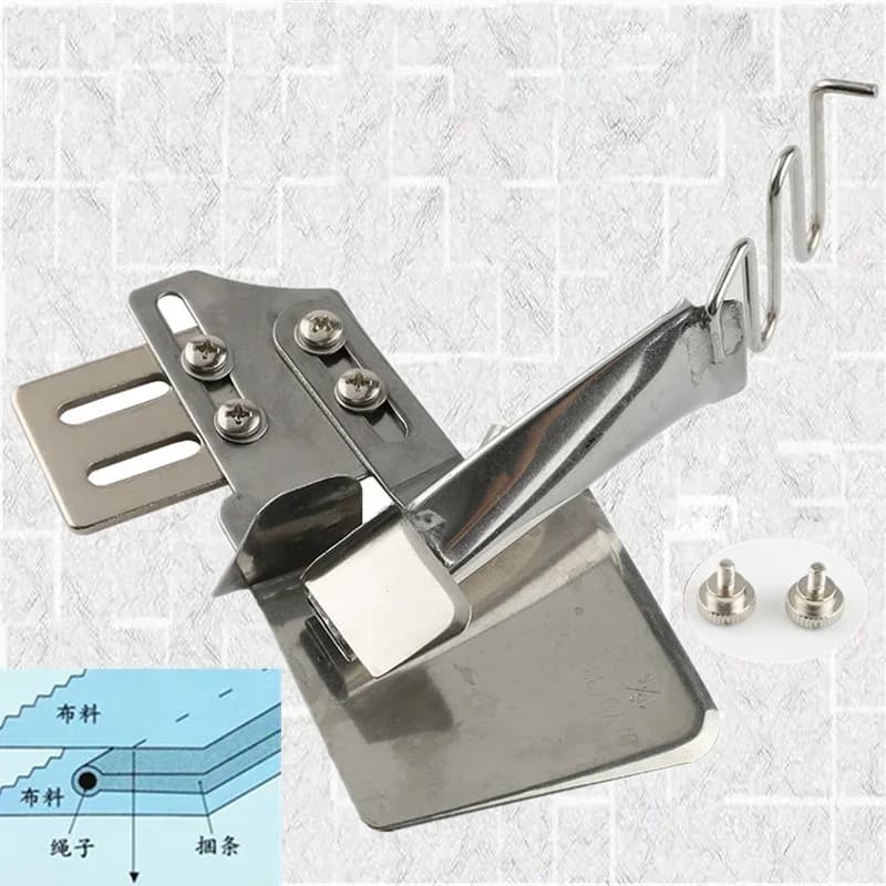 Rope Beader Line Embedded Hemming Device Quilt Cover Pillow Case Pull String Roll Serging Cylinder Sewing Accessories