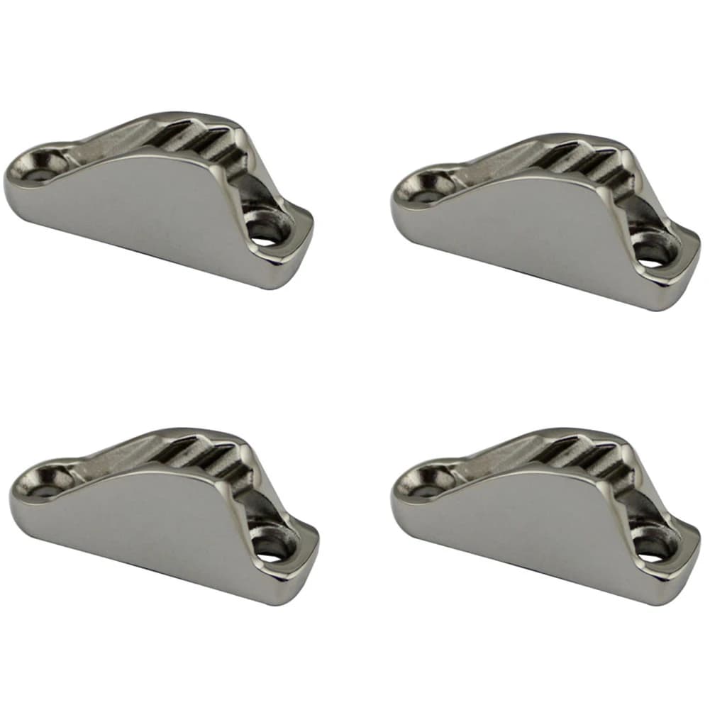 Bitta per camma per corda a vela marina in acciaio inossidabile 4 pezzi 18X48mm Flip Up Morsetto per vongole Bitta per marmellata per hardware per yacht per barche a vela