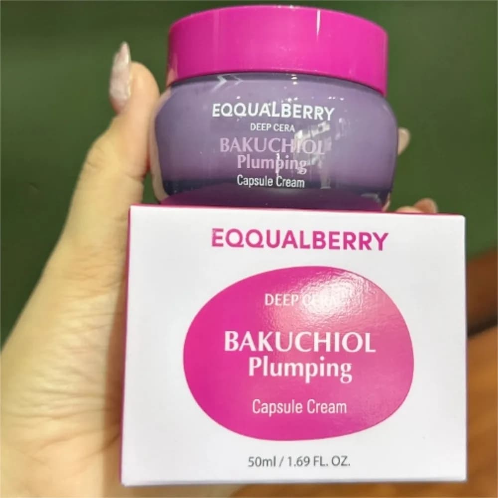 50ml Originale EQUALBERRY DEEP CERA BAKUCHIOL Rimpolpante Capsula Crema Psoralenol Crema Idratante Profonda Delicata Idratante Naturale