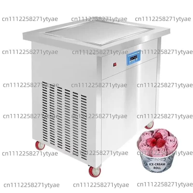 Fried fresh rolls crem ice cream rolls maker board commercial frying pan trailer mini maquina de helado frito tailanles