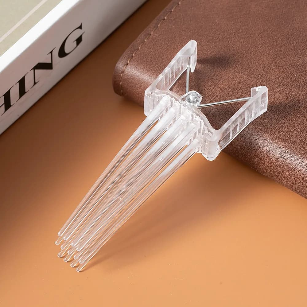 Nuovo Pettine per Capelli Ricci Semplice e Voluminoso, Clip per Capelli Naturali Leggera e Invisibile, Strumento Arricciacapelli da Donna