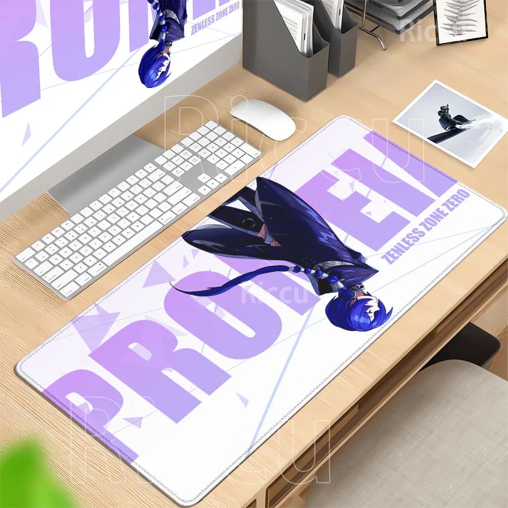 Tappetino per mouse Anime Girl Promeia ZZZ Zenless Zone Zero, tappetino per mouse da gaming per PC, stampa HD, tappetino da scrivania 400x900mm