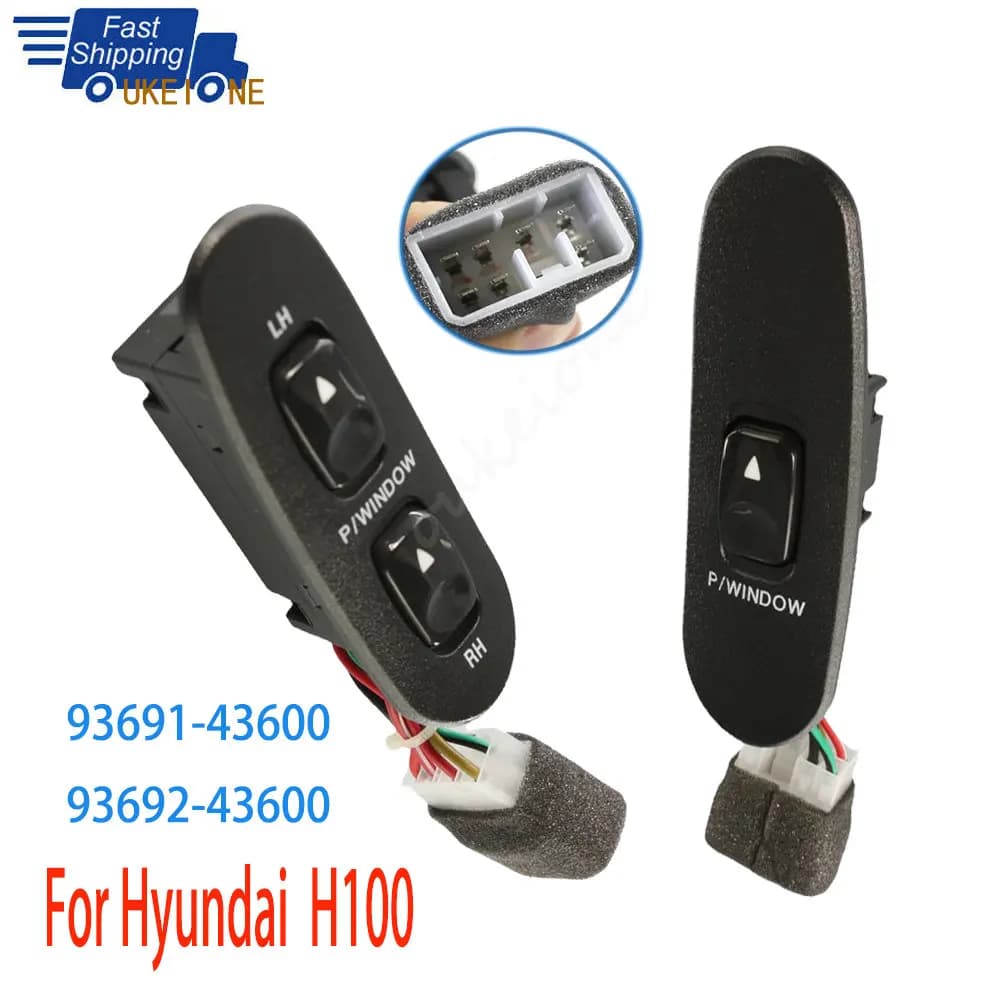 Per Hyundai H100 Bus Kasten 1996-2001 Anteriore Sinistra Destra Alzacristallo Elettrico Pulsante Interruttore Accessori Auto 93691-43600 93692-43600