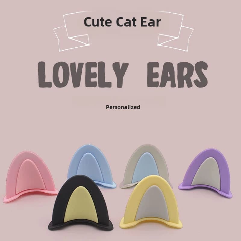 2 pcs cat ears electric bike helmet motorcycle decoration motorcycle sticker decoration cute accessories multicolor hat universal horn external