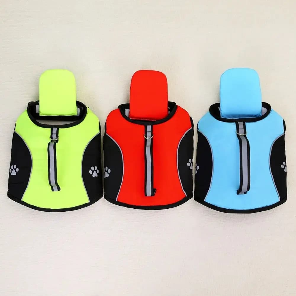 Superior Buoyancy Dog Life Jacket Waterproof Breathable Pet Flotation Vest Adjustable Towable Puppy Safety Vest Pool Swimming
