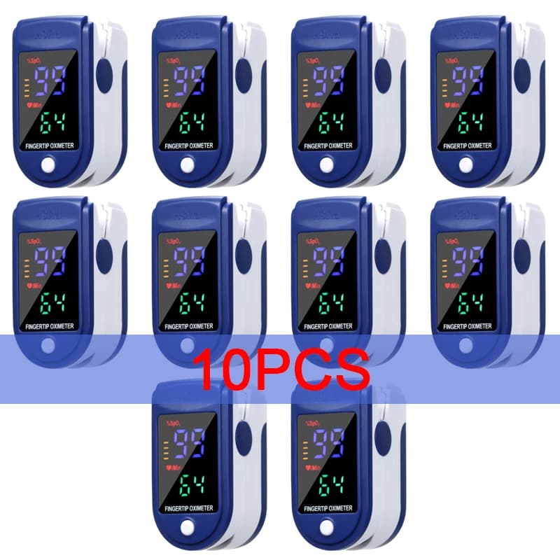 10PCS Portatile Visual Finger Clip Ossimetro Saturazione Mete Finger Clip Ossimetro Uso Domestico Led Ossimetro Uso Domestico Misuratore