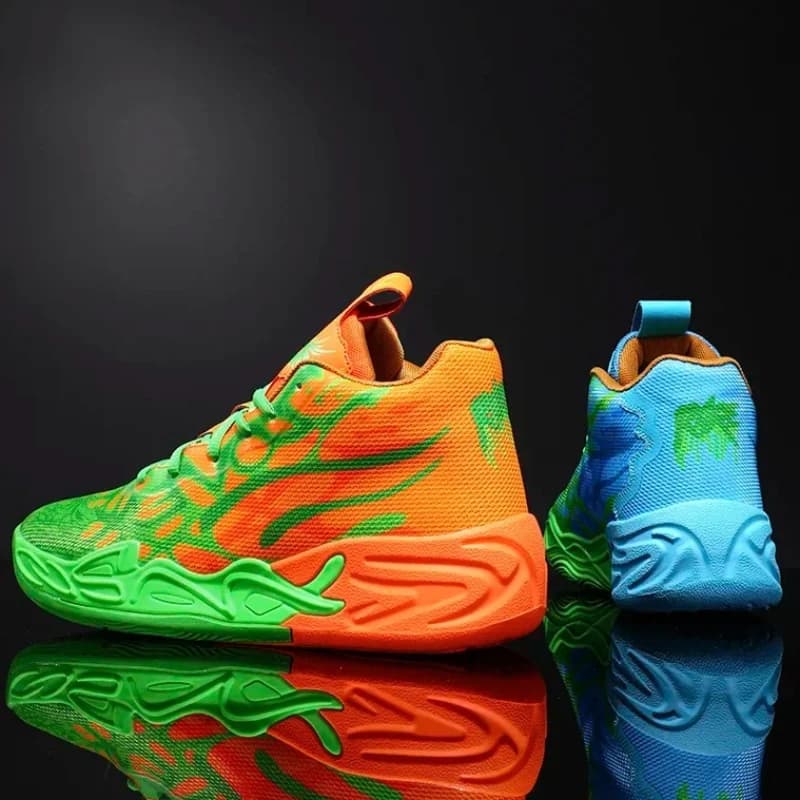 Scarpe da basket da uomo, traspiranti, ammortizzanti, antiscivolo, resistenti all'usura, scarpe da corsa, da allenamento in palestra, sneakers da basket atletiche per donna