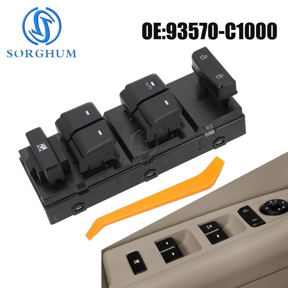 SORGHUM Electric Power Master Finestra Interruttore Pulsante di Controllo Per Hyundai Sonata LF2015 2016 2017 2018 2019 93570-C1000 93570-C1010