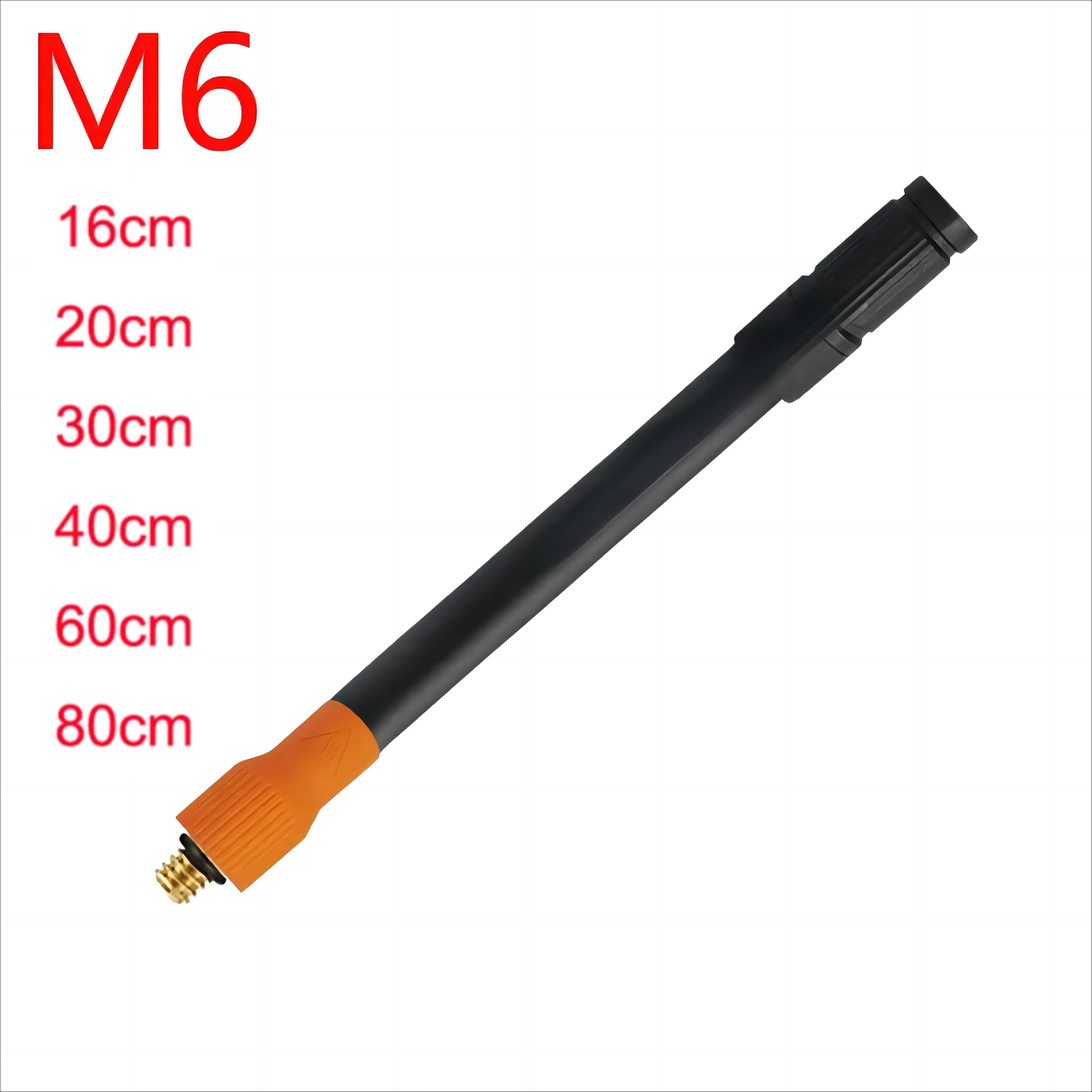 Tubo di gonfiaggio con estensione filettatura M6, valvola standard per pneumatici con denti fini per pompa d'aria integrata con filettatura per auto, bicicletta, moto
