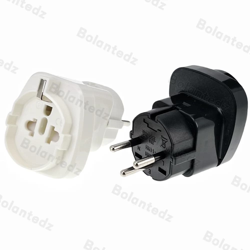 Travel Adapter Israel to US/Italy/Brazil/Schuko Universal Electric Plug Adapter Converter Pluggable Embedded 250V 10A
