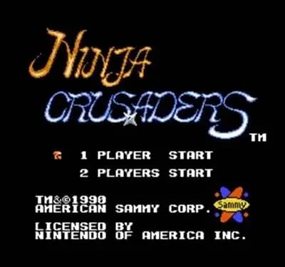 Ninja Crusaders 60 Pin Game Card Free Region For 8 Bit Video Game Player