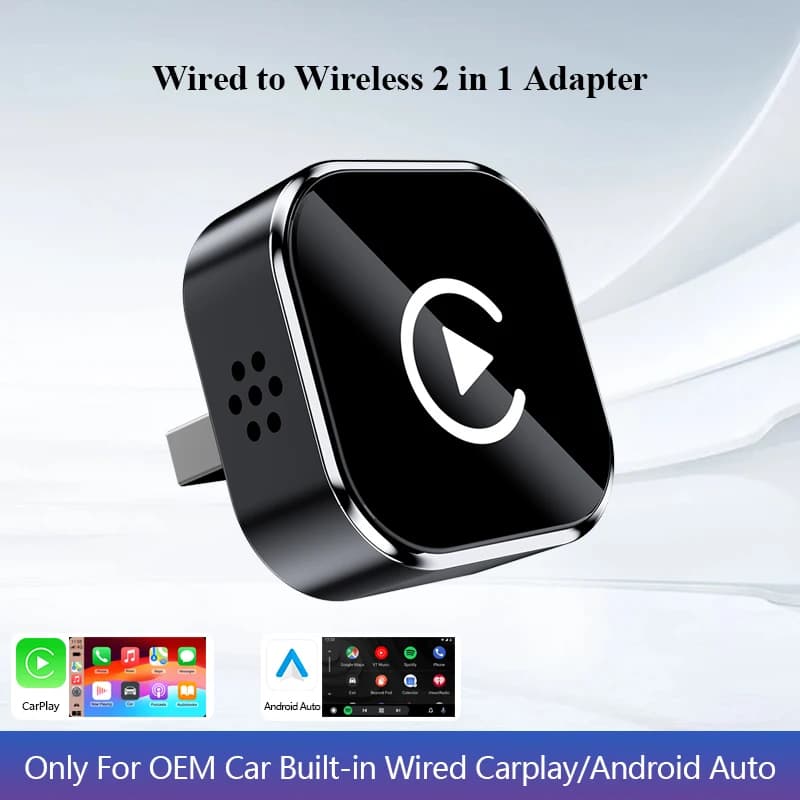 Adattatore wireless CarPlay Android Auto Plug & Play Connessione automatica USB Car Play Sistema Smart Box AI universale per tutte le auto