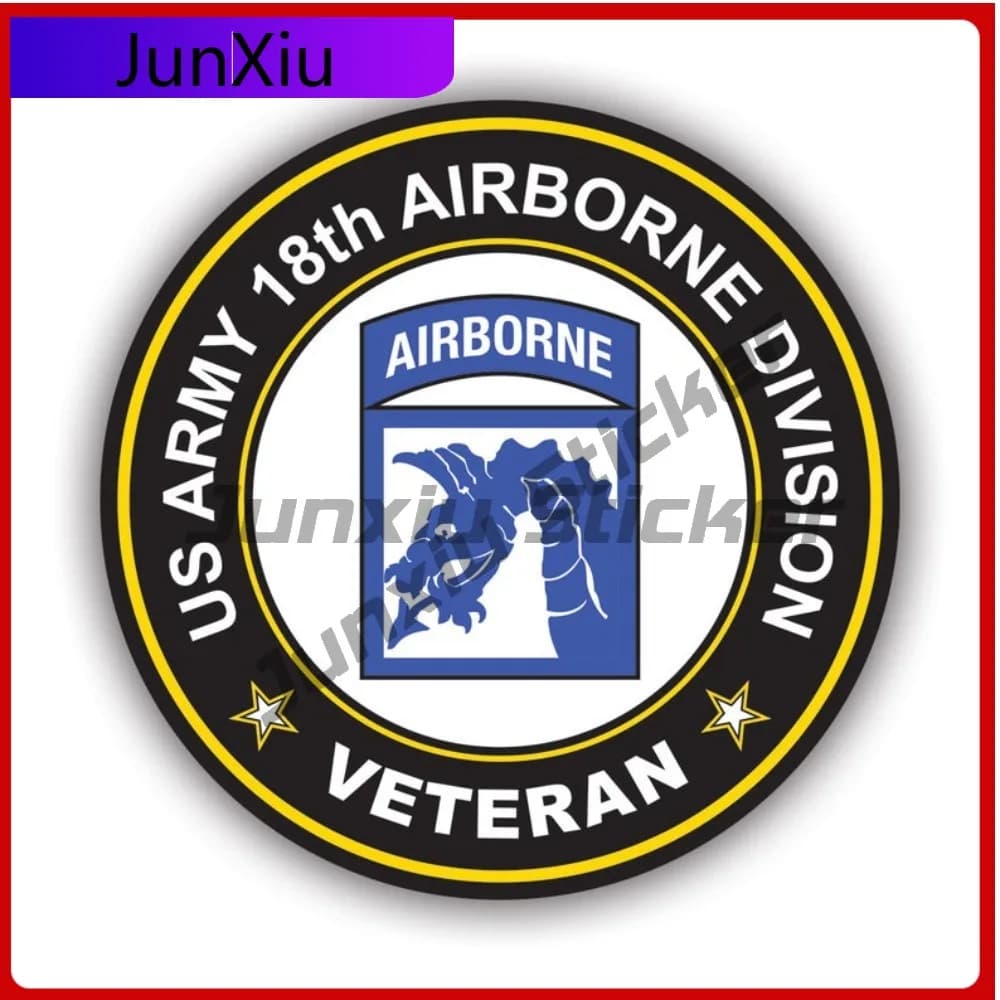 Xviii 18th Airborne Corps Veteran Stickerwaterproof Cool Laptop Waterproof Vinyl Decal For Toilet Seat Creative Unique Unique