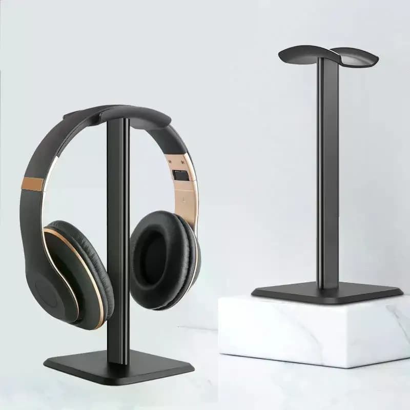 Space-Saving Aluminum Alloy Headphone Stand, Desktop Organizer & Earphone Display Bracket