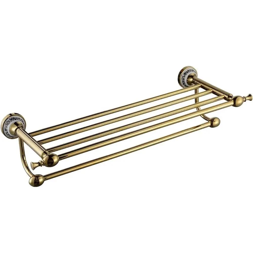 Portasciugamani, Porta Asciugamani in Ottone, Accessori Bagno, Barra Portasciugamani, Mensola Portasciugamani