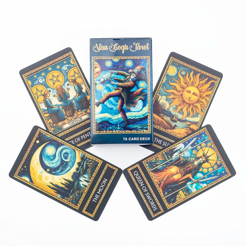 Tarocchi di Van Gogh: Mazzo da 78 Carte per Giochi da Tavolo, Illustrazioni, Divinazione, Saggezza, Carte Oracolo, Gioco da Tavolo per Feste, Intrattenimento e Svago