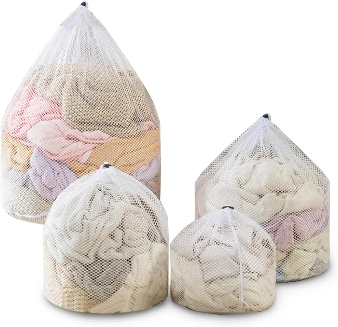 Set of 4 Bags for Rent in Commercial Network - Closure with Cordoncino Washing Machine, Ideal for Sleepers and Apartments