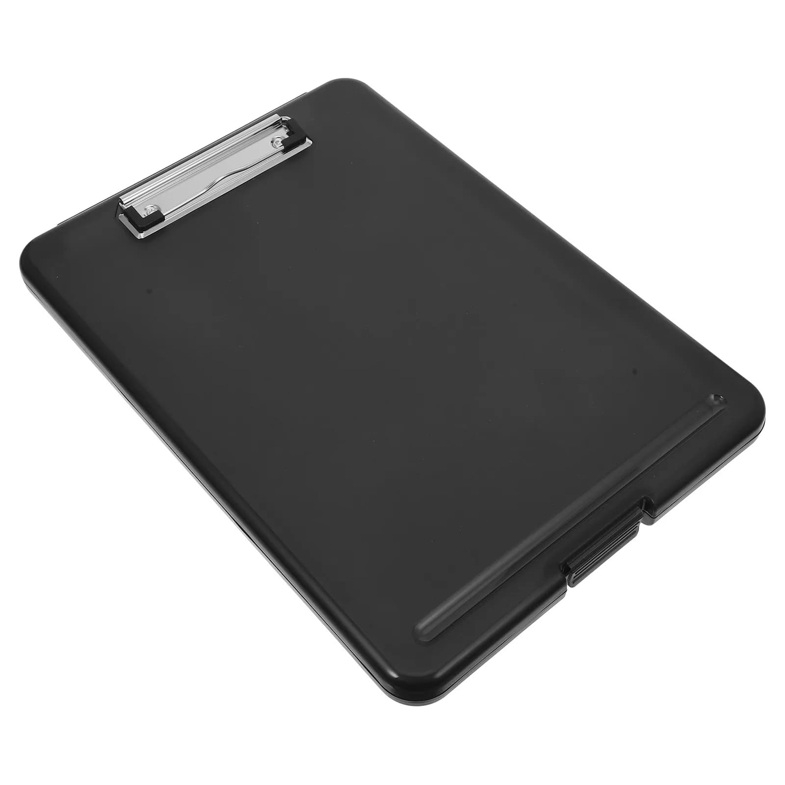 Scatola Portadocumenti A4 con Clipboard, Organizzatore in Plastica Resistente per Ufficio, Scuola, Viaggio, Portatile e Minimalista