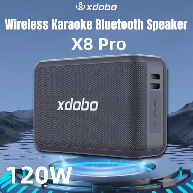 XDOBO X8 PRO 120W high-power portable wireless Bluetooth speaker with microphone for outdoor camping karaoke subwoofer TWS/AUX