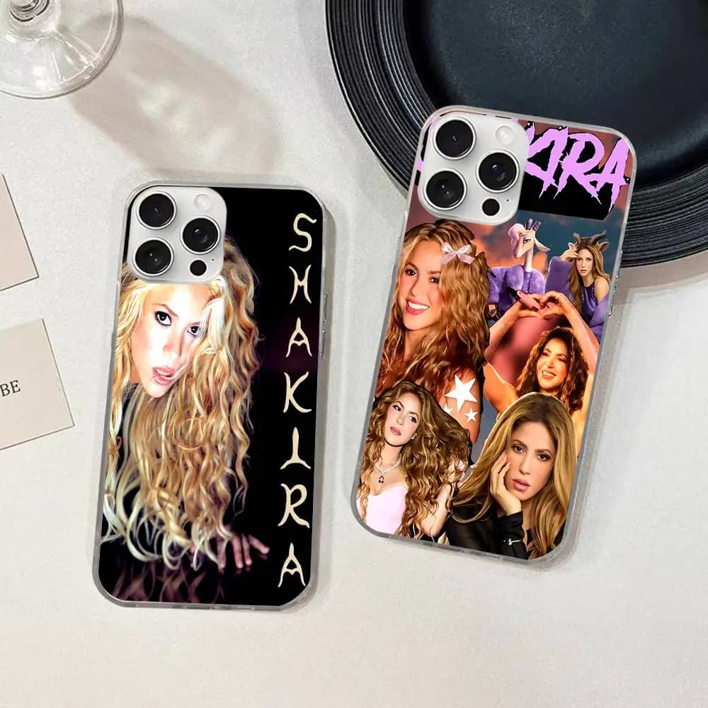 Pop Culture Graphics Shakira For iPhone 14 Pro Max 13 17 11 16 12 15 Air Plus Satin Colorful Phone Case