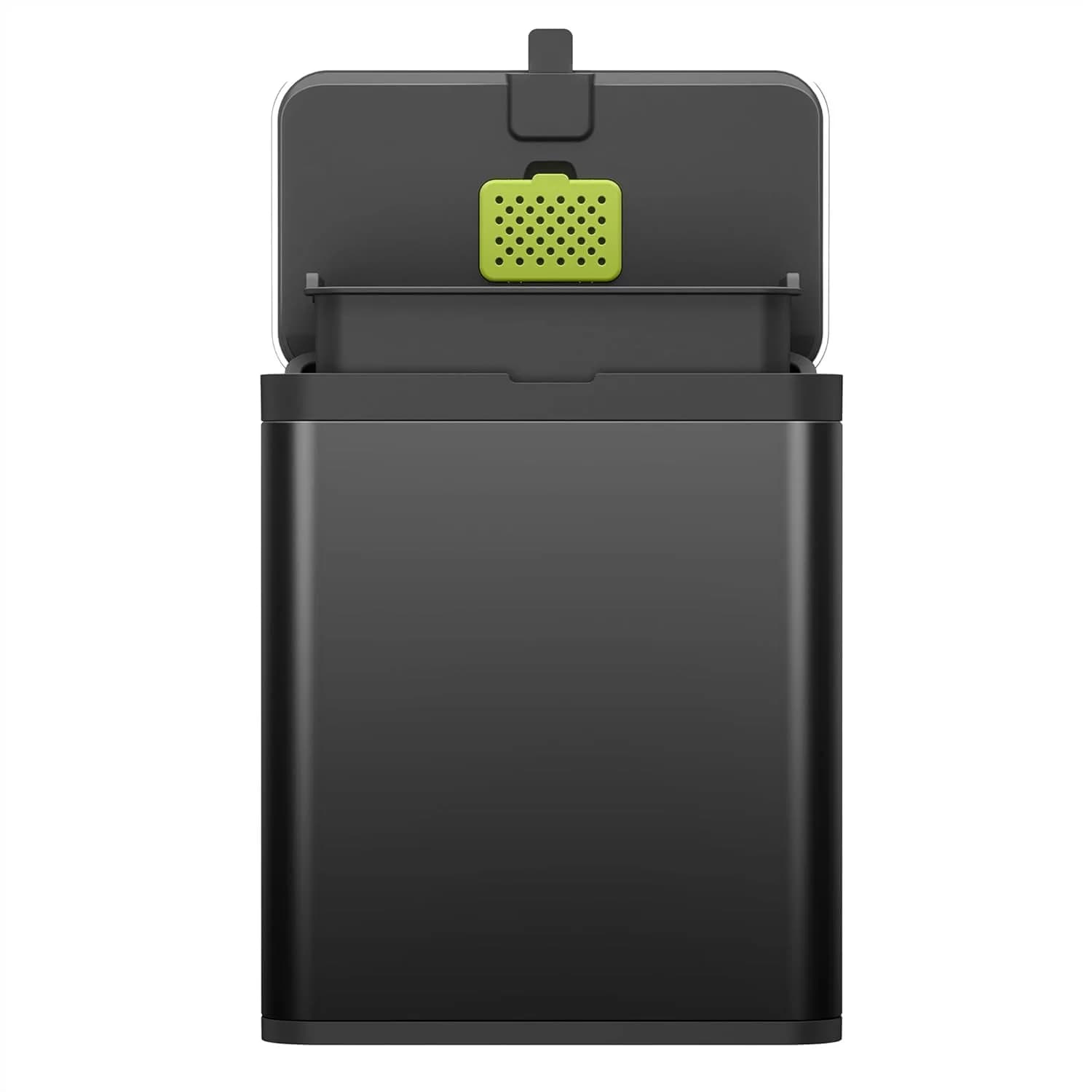 Contenitore per Compost da Cucina in Acciaio Inox 7L con Deodorante Anti-Odore, Coperchio a Doppia Apertura, Secchio Interno Rimovibile per Piano di Lavoro o