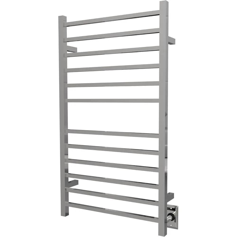 Scaldasalviette RSWHL-P Radiant, grande, quadrato, a 12 barre, con collegamento elettrico, finitura lucida