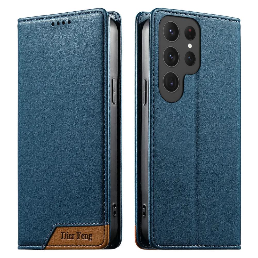 Custodia a Portafoglio in Pelle RFID per Samsung Galaxy S25 Ultra 5G, Cover Magnetica a Flip per Galaxy S25 Plus, S25 FE, S25 Edge