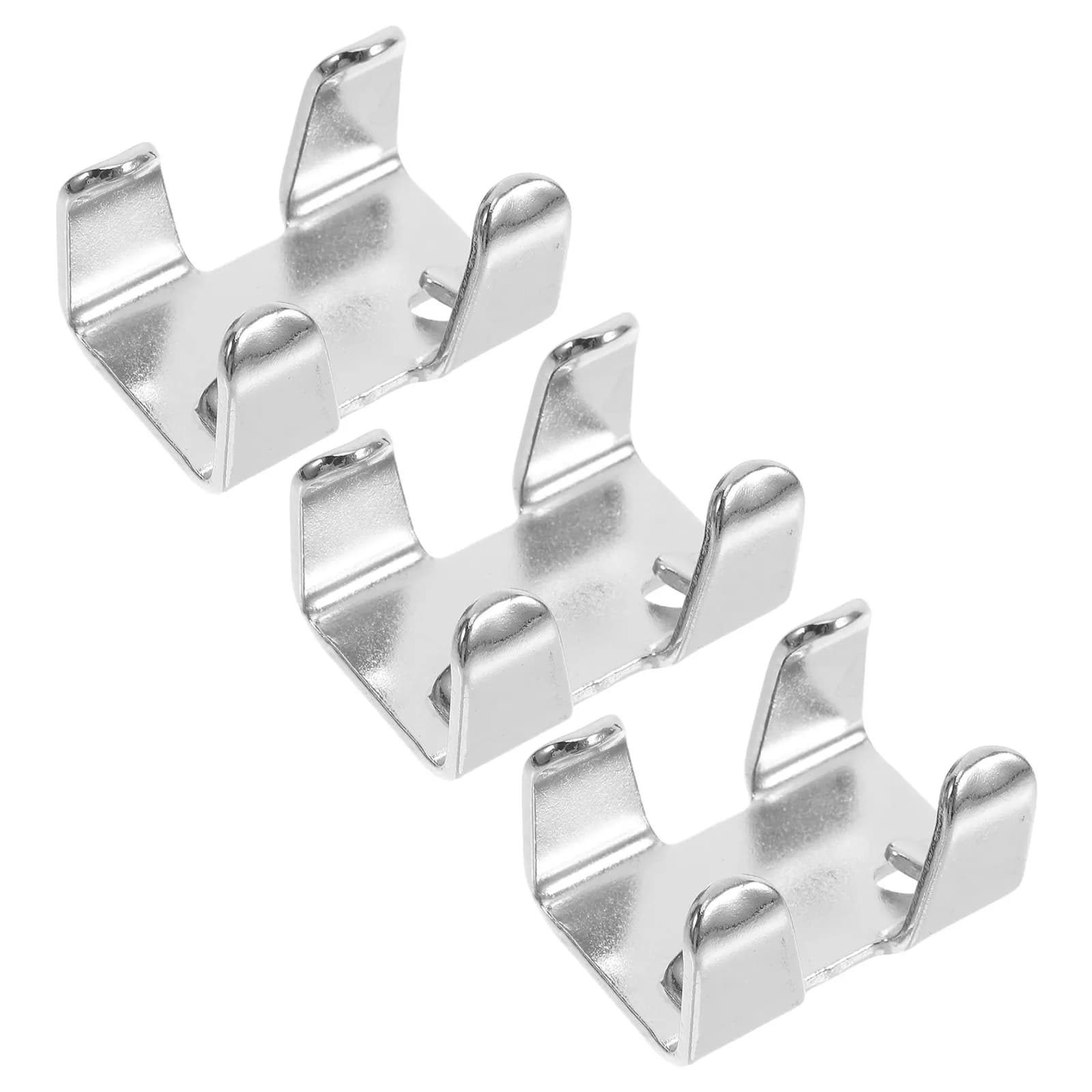 3Pcs Heavy Duty Iron Double Rope Clamps Tightener Clips Fits 14-16Mm Ropes Dog Leash Horse Lead Marine Iron Clamps