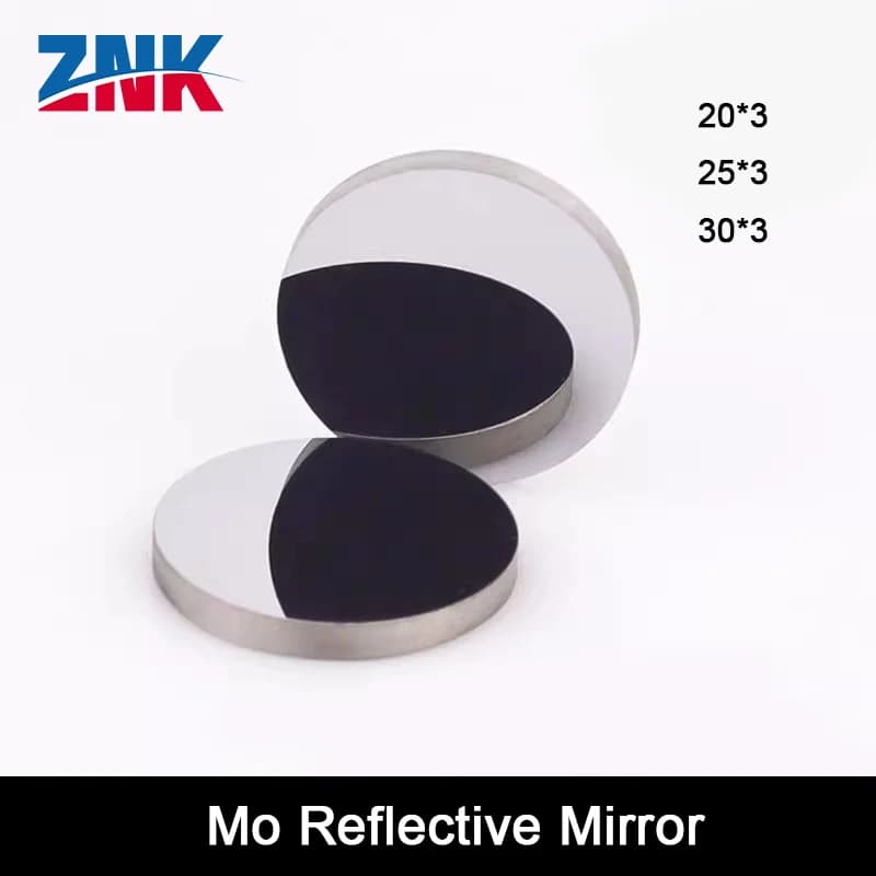 Reflective mirror ZNK Co2 Mo Dia.20/25/30 mm Thickness 3 mm for laser engraving and cutting machine Co2