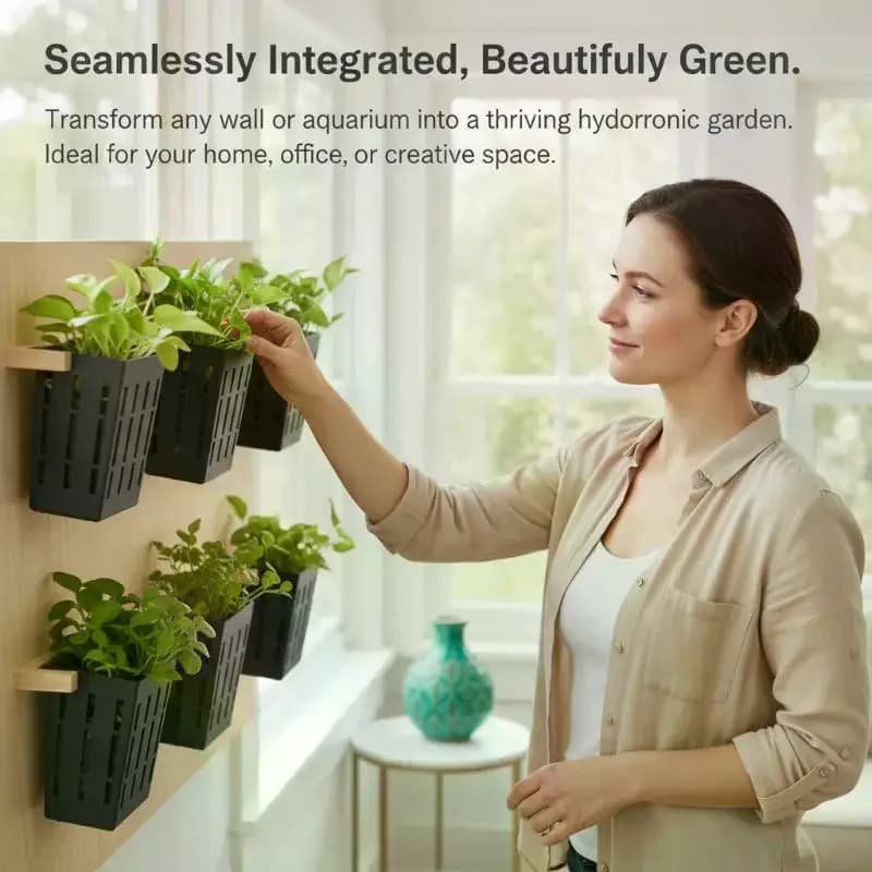 1Pcs Hydroponic Support Basket Fish Tank Planting Cup Water Grass Aquatic Plant Holder Flower Pot Hanging Aquarium Accessories