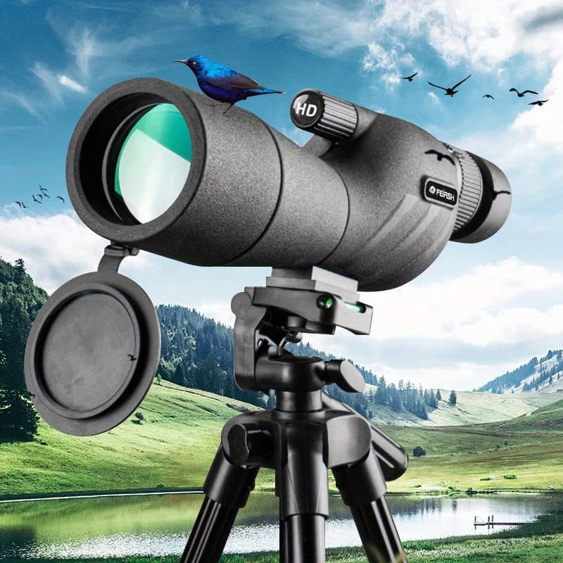 Telescopio monoculare trasparente, telescopio monoculare a frequenza variabile, adatto per birdwatching da caccia in campeggio all'aperto