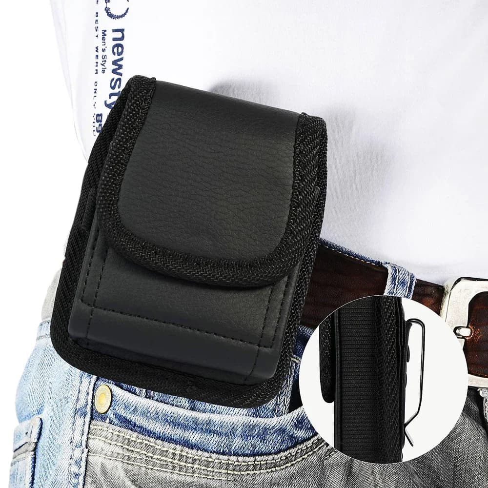New Men Phone Pouch For Samsung Z Flip 3 5G Belt Clip Holster Oxford Cloth Phone Case For Galaxy Z Flip3 5G SM-F711B Waist Bag
