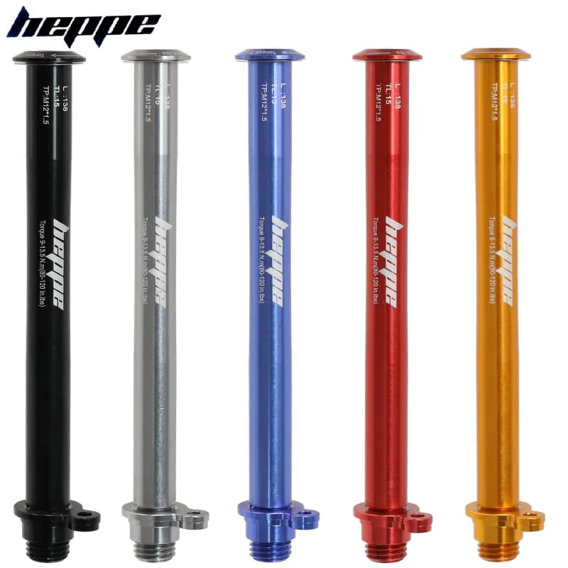 Road Bike Passing Axis HEPPE 12x100 Front Fork Passing Pin Ultralight Shaft with nut to replace the fast axis Cervelo RAT