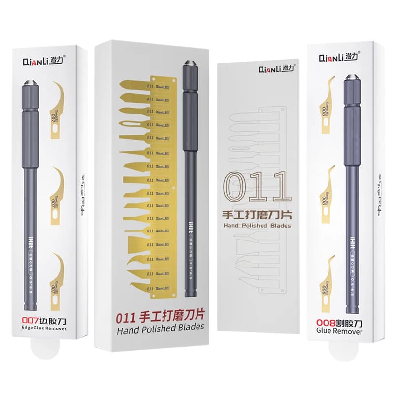 QianLi 007 008 009 011 CPU Rimozione Bisturi Coltello Rimozione Colla Raschietto Guaina BGA IC Pulizia Raschietto Colla Rimozione Coltelli a leva