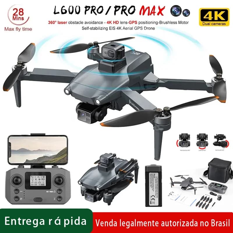 L600 Pro MAX /L600 PRO Drone 4K Professional HD camera Gimbal 3 axes GPS Dron 360 ° Toys for Quadroopter RC 5G WIFI to avoid obstacles