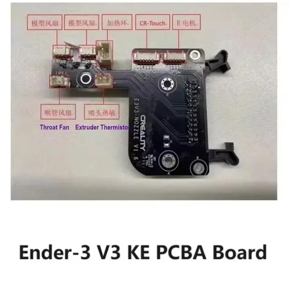 Scheda PCB Originale Creality per Testina di Estrusione Ender 3 V3 KE, Ricambio E3 V3-NOZZLE-CON_V10_V10 V3 KE, Parti di Ricambio per Stampante 3D