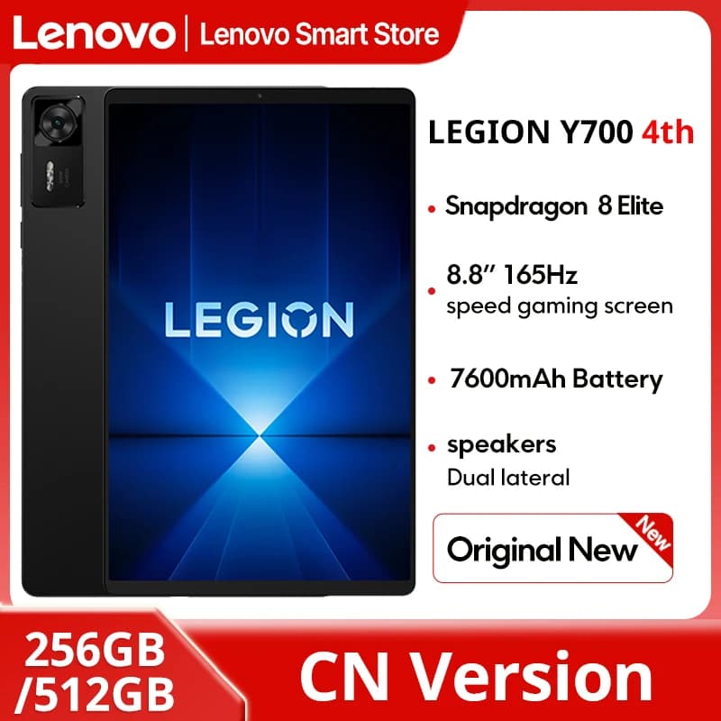 2025 New Lenovo LEGION Y700 4th Generation Gaming Tablet Snapdragon 8 Elite 256GB 512GB 8.8 "3040x1904 165Hz Screen 7600mAh Android Card