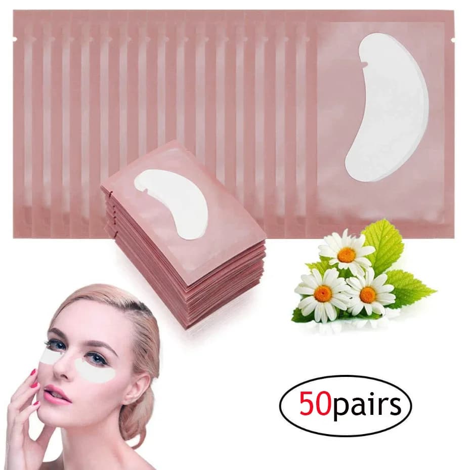 50/100PCS Wholesale Idrogel Gel Patch for Eyes For Eyepads Patch for Eyelash Extension Eyepad Makeup