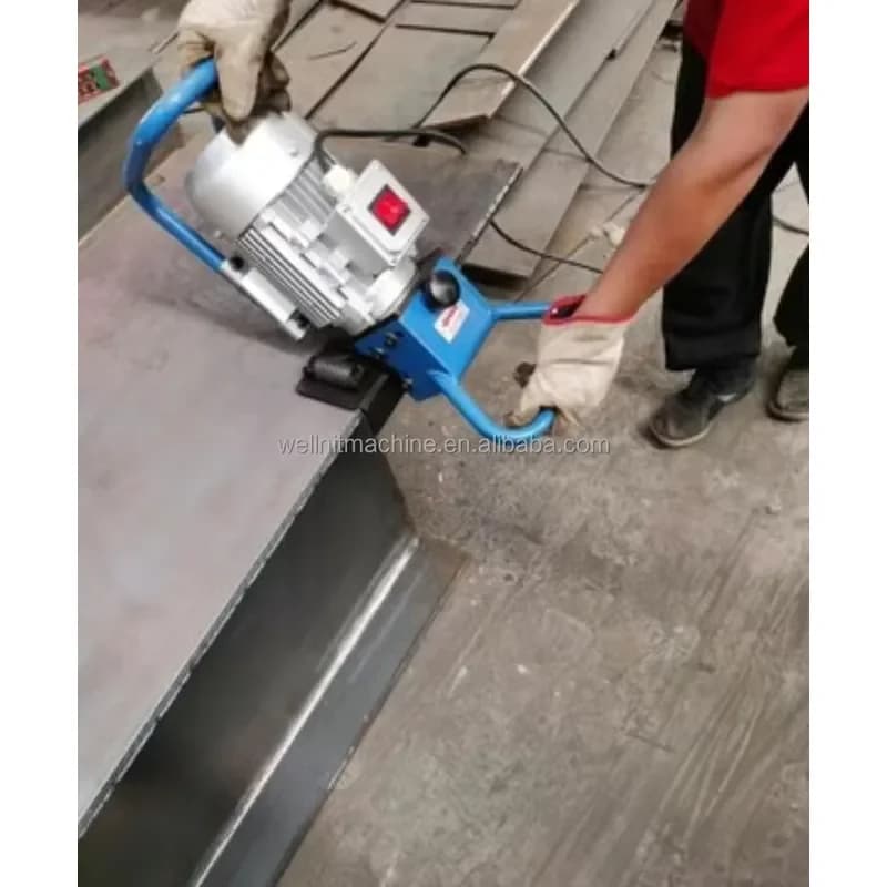 Portable Light Weight Plate Beveling Machine Manual Steel Plate Edge Grooving Chamfering Machine